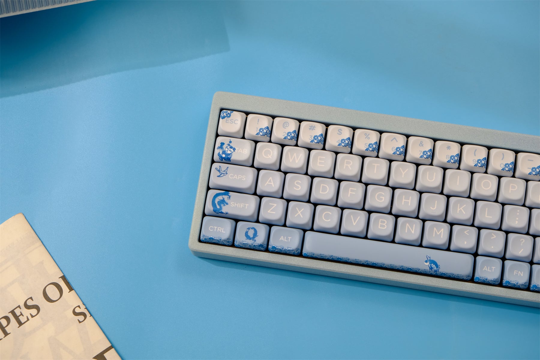 AiFei Blue & White Porcelain Keycaps - AiFeiKeycap