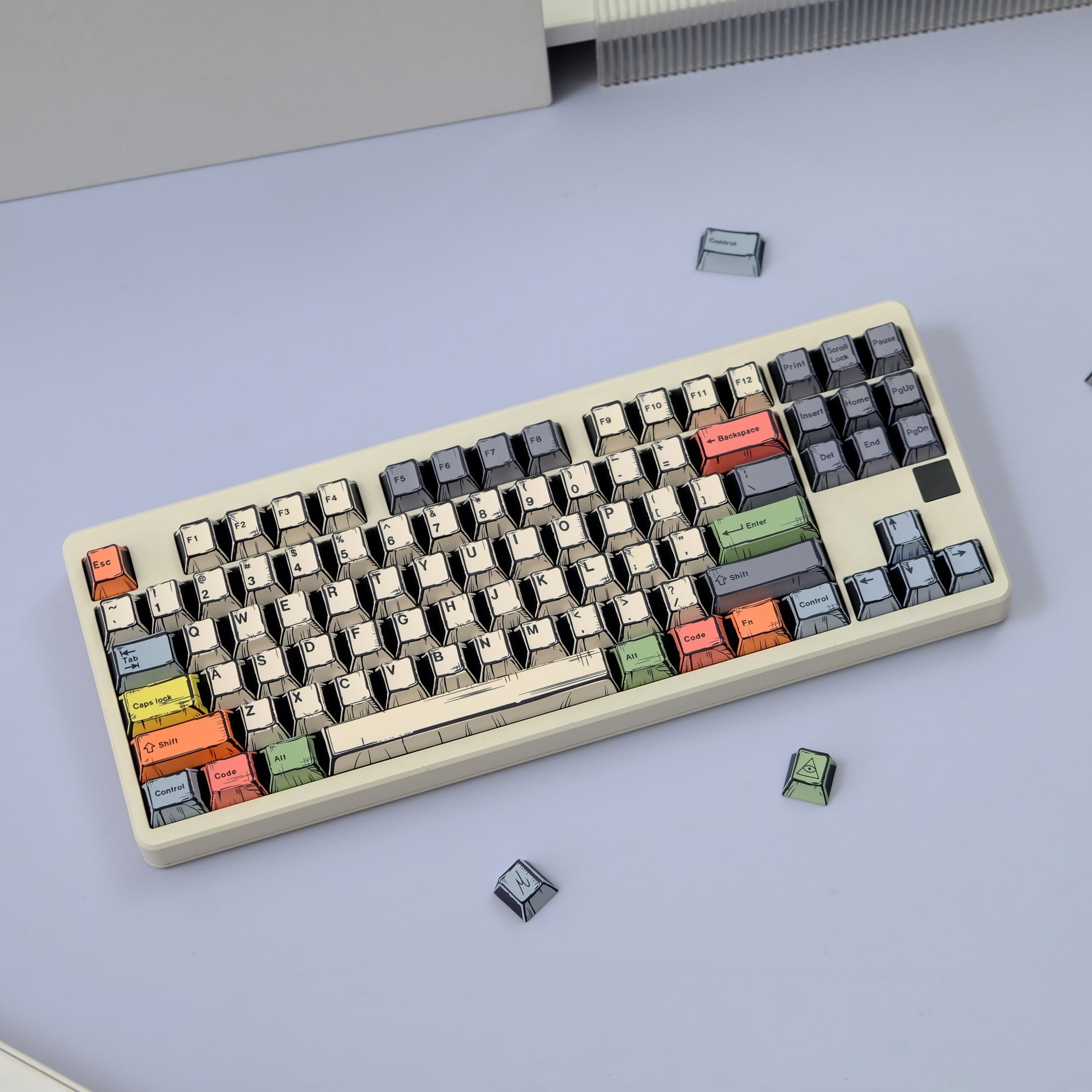 AiFei Canvas Comic PBT Cherry Keycaps - AiFeiKeycap