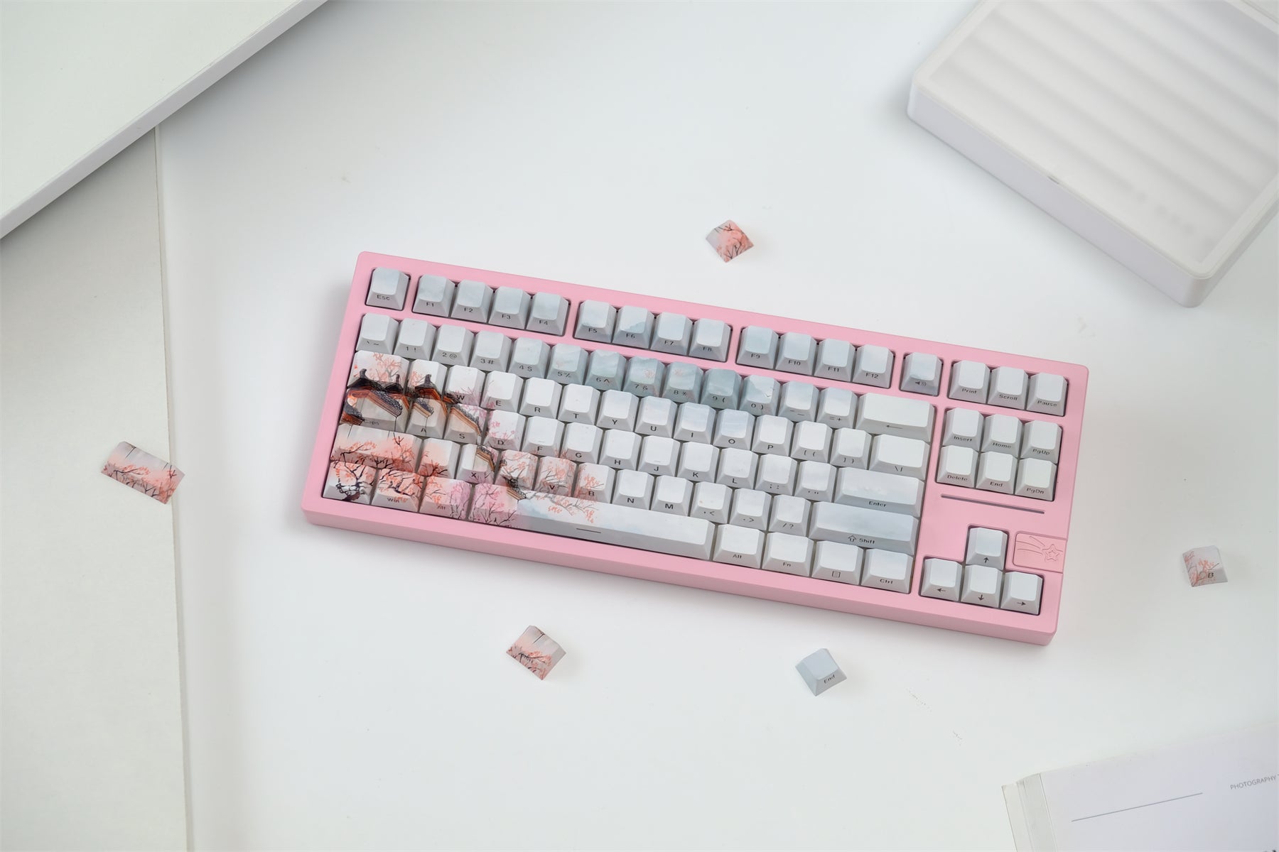 AiFei Red Apricot PBT Cherry Keycaps - AiFeiKeycap