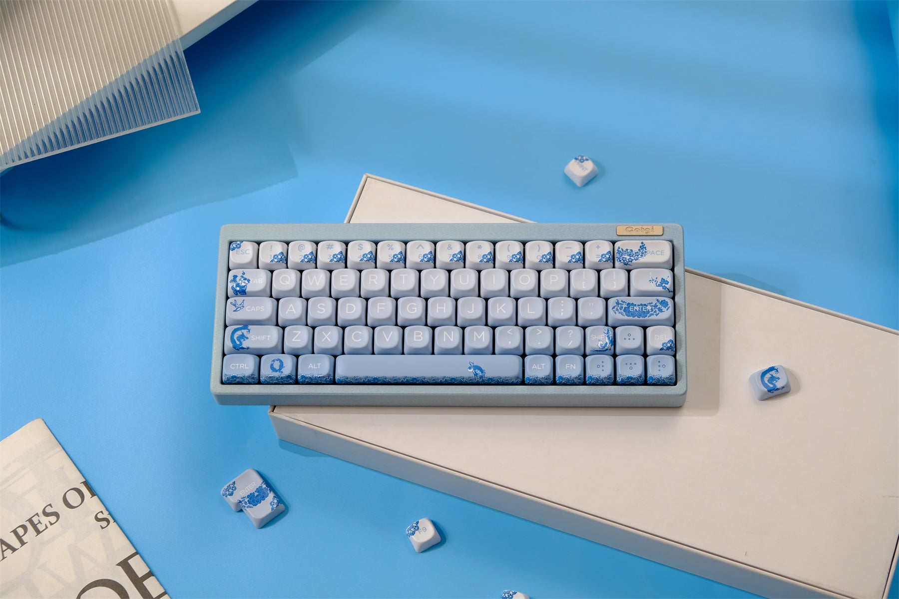 AiFei Blue & White Porcelain Keycaps - AiFeiKeycap
