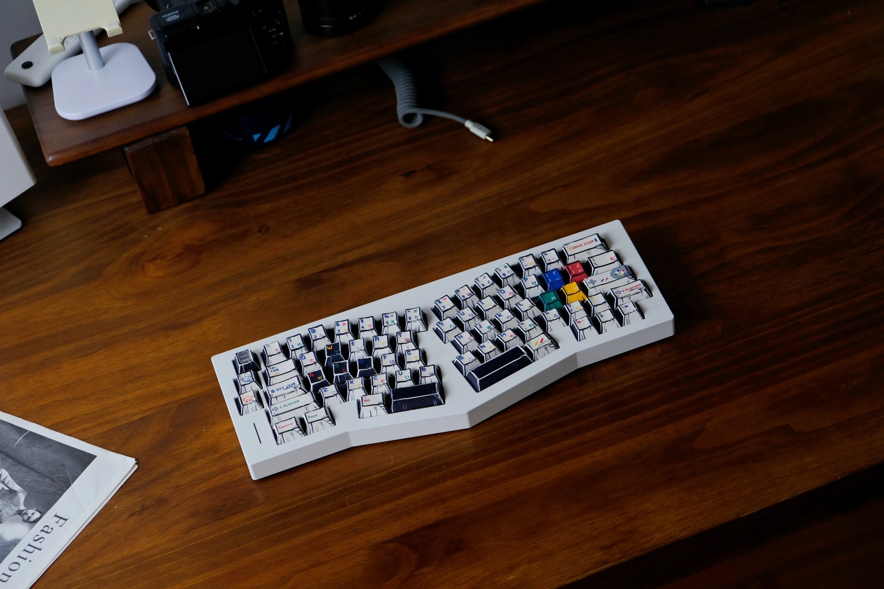 AiFei Comic SFC White PBT Cherry Keycaps - AiFeiKeycap