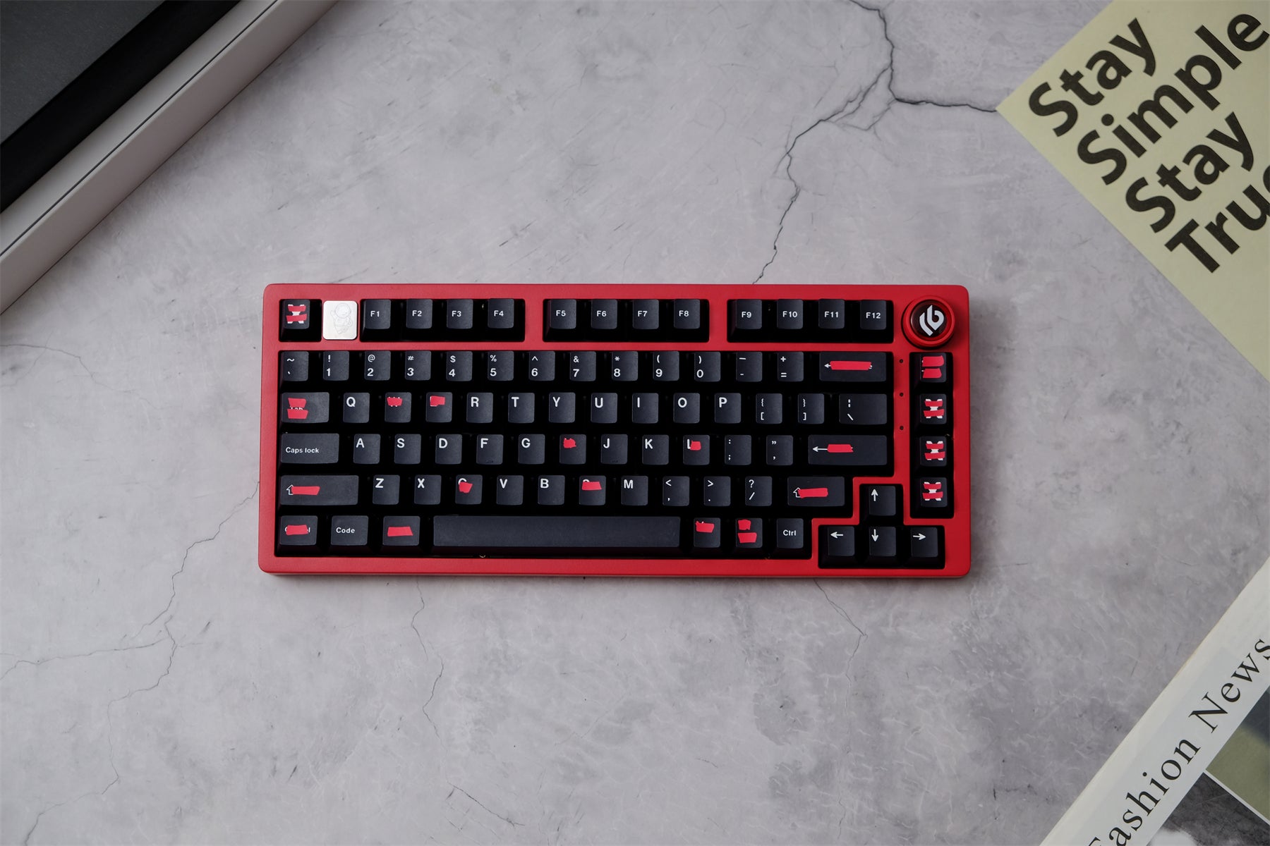 AiFei Correction Red PBT Cherry Keycaps - AiFeiKeycap