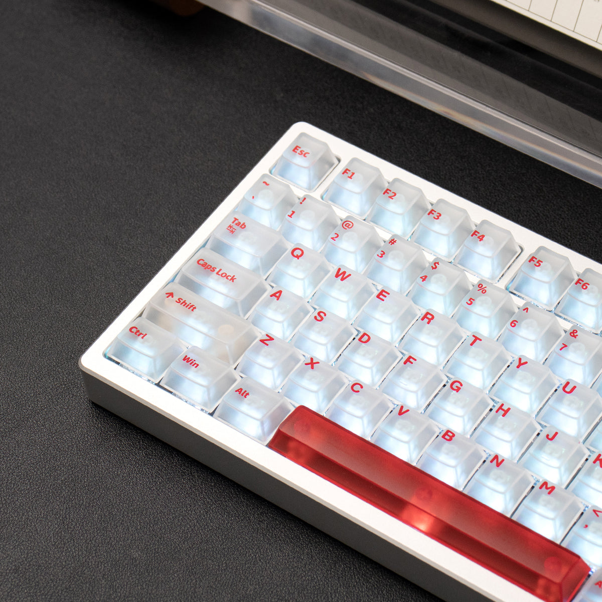 Aifei Keycap Early C Late a Five-Side Fog through Pc Key Cap White/Black/Red Big Full Set Pad Printing Original Suitable Wooting Mechanical Keyboard