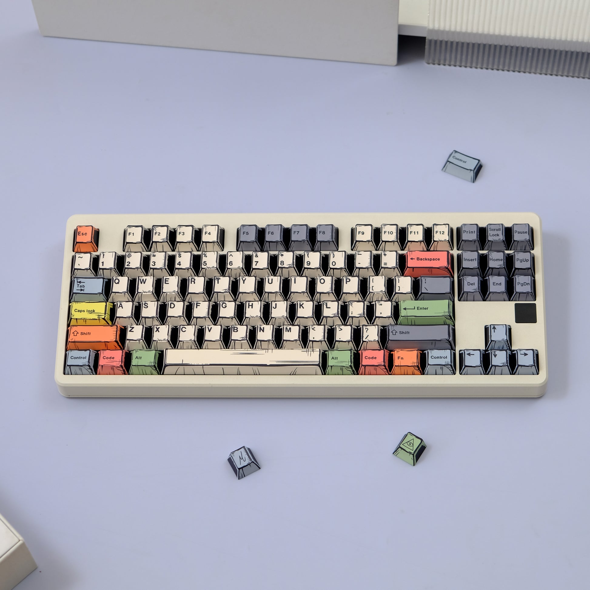 AiFei Canvas Comic PBT Cherry Keycaps - AiFeiKeycap