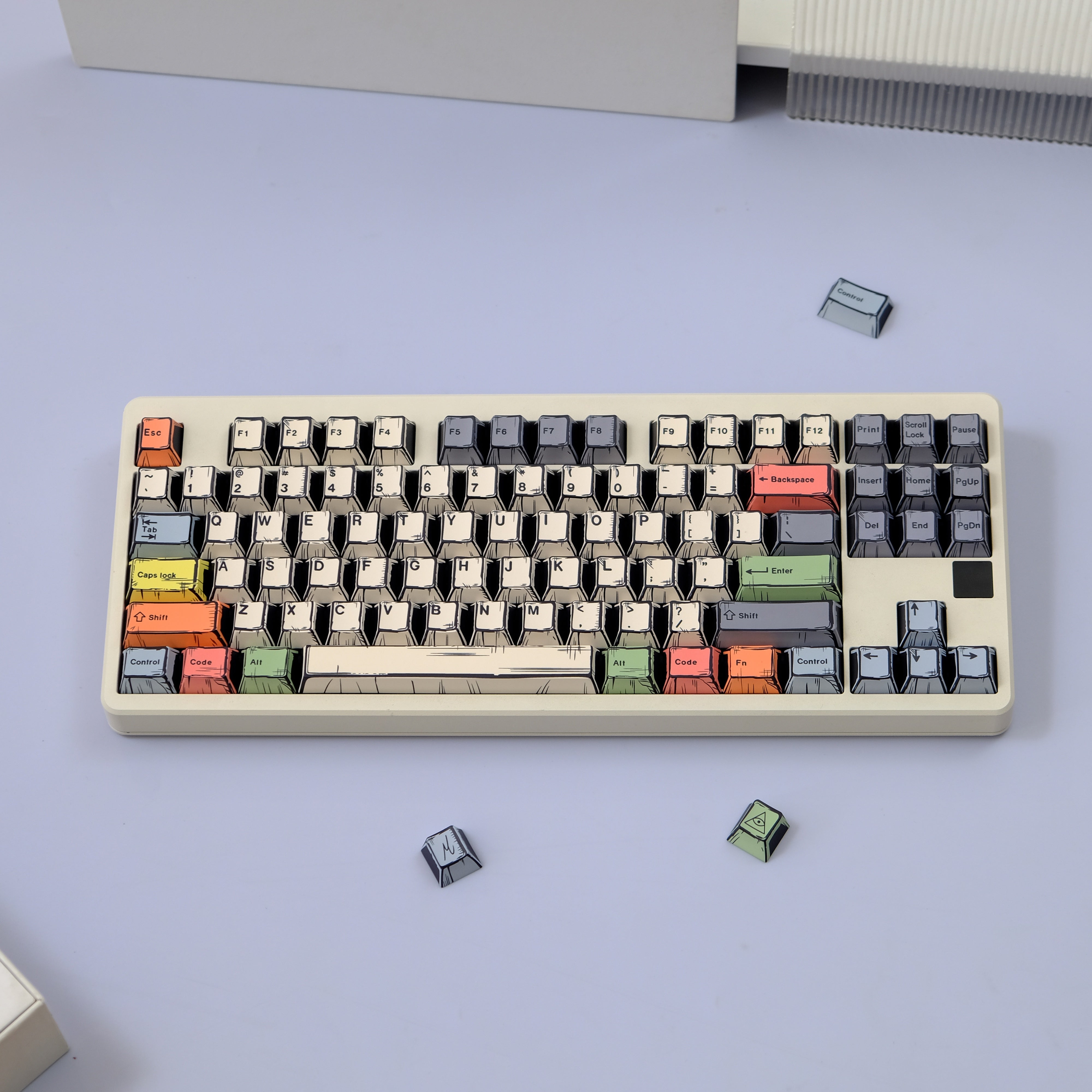 AiFei Canvas Comic PBT Cherry Keycaps - AiFeiKeycap