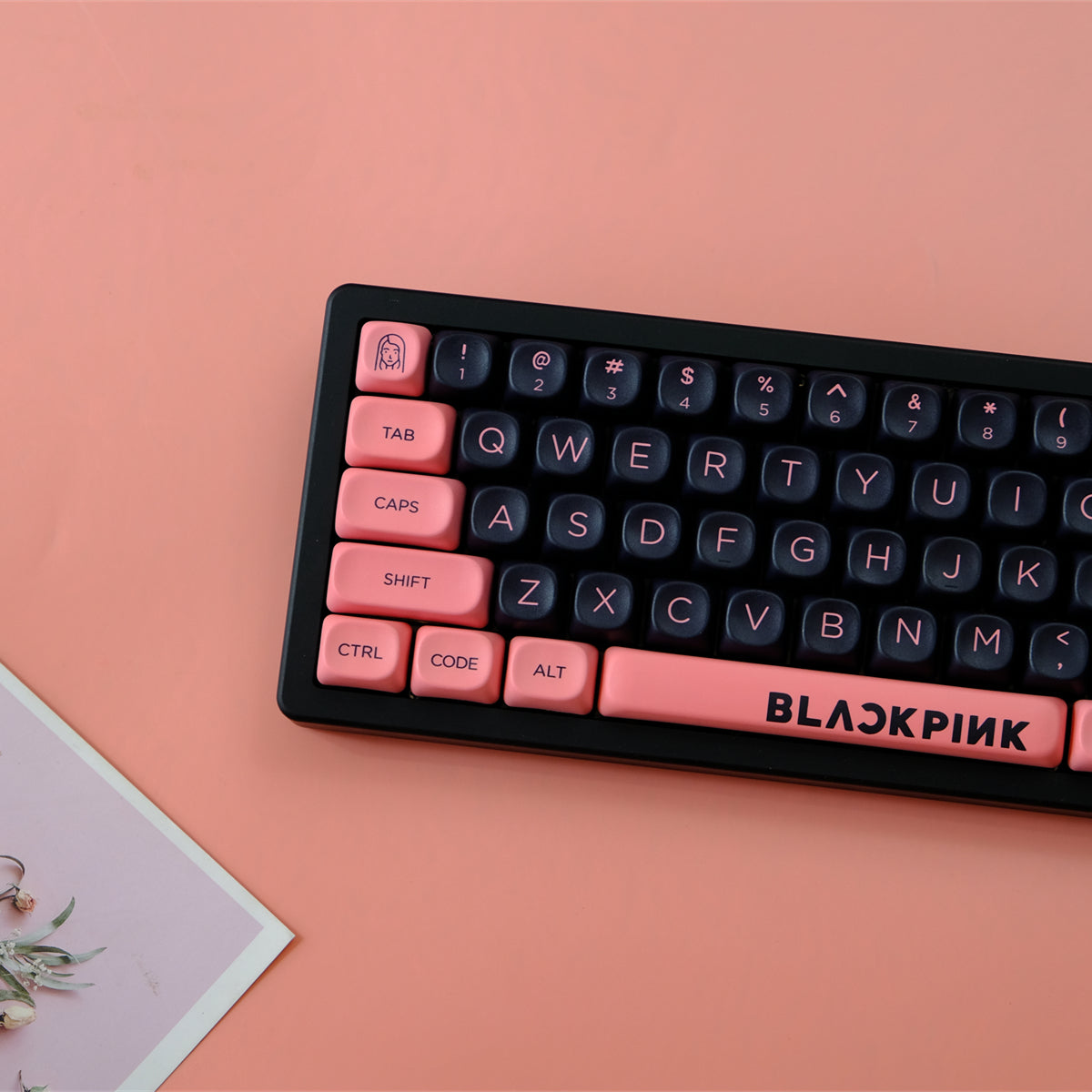 AiFei Black & Pink Keycaps - AiFeiKeycap