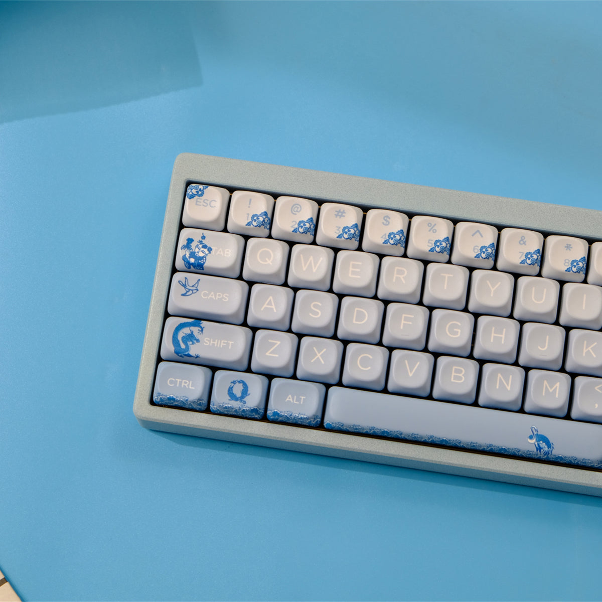 AiFei Blue & White Porcelain Keycaps - AiFeiKeycap