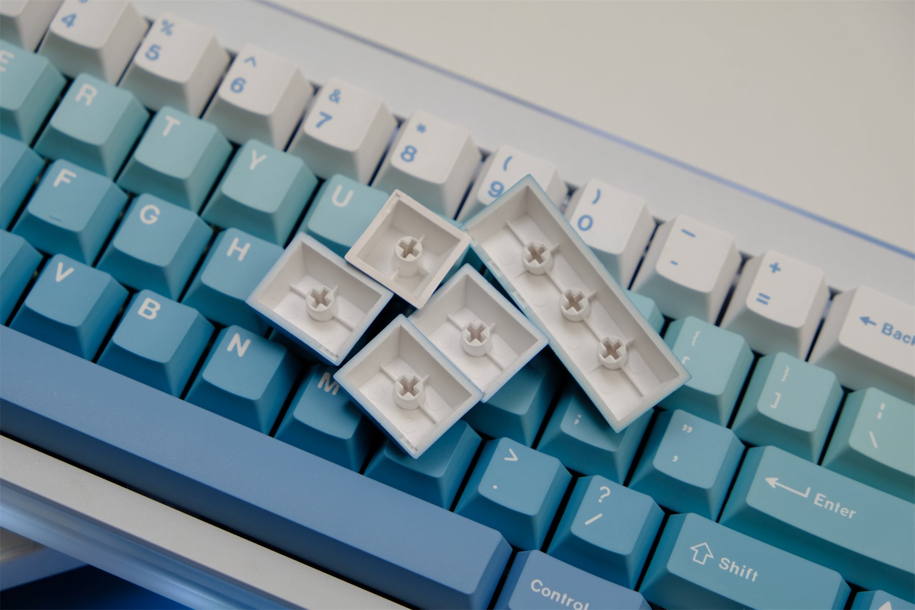 AiFei Snow Mountain Gradient PBT Cherry Keycaps - AiFeiKeycap