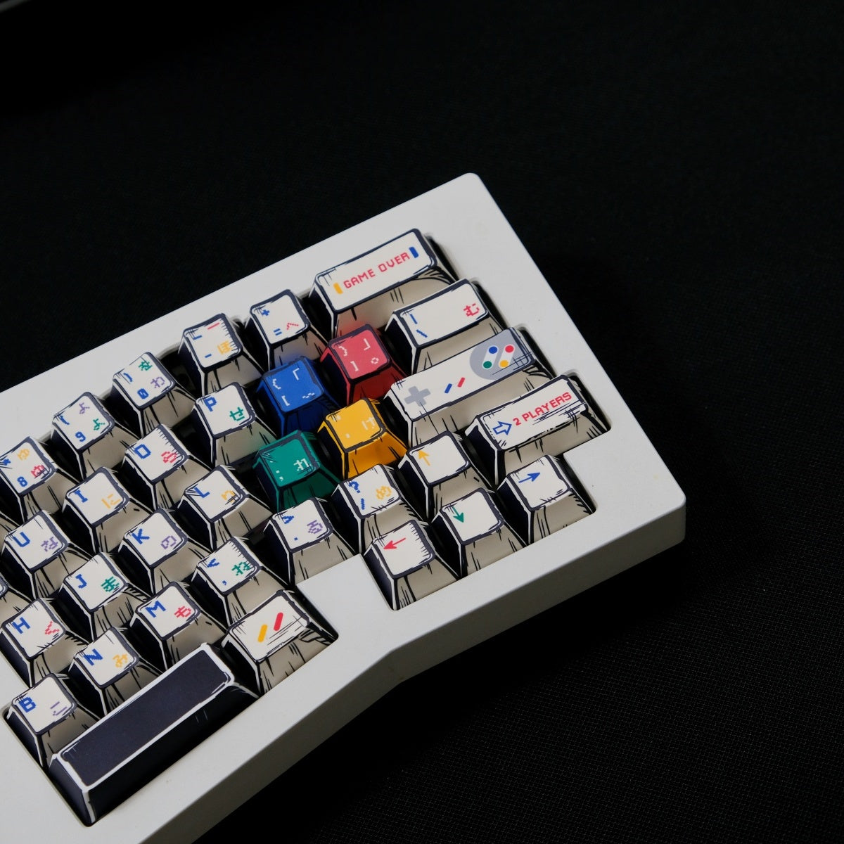 AiFei Comic SFC White PBT Cherry Keycaps - AiFeiKeycap