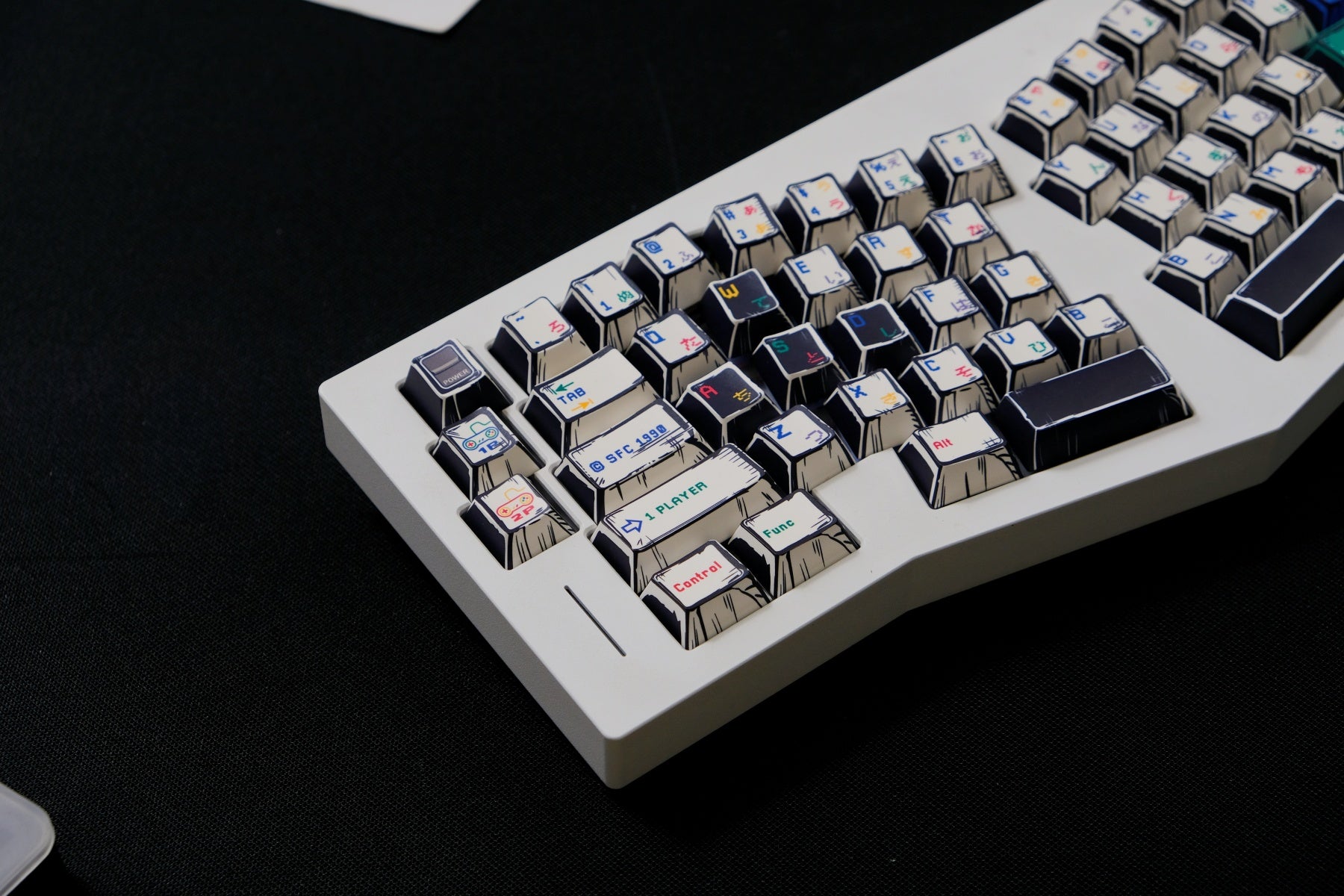 AiFei Comic SFC White PBT Cherry Keycaps - AiFeiKeycap