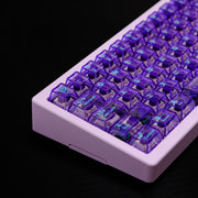 Aifei Keycap Purple Transparent 114-Key PC Cherry Profile Keycaps