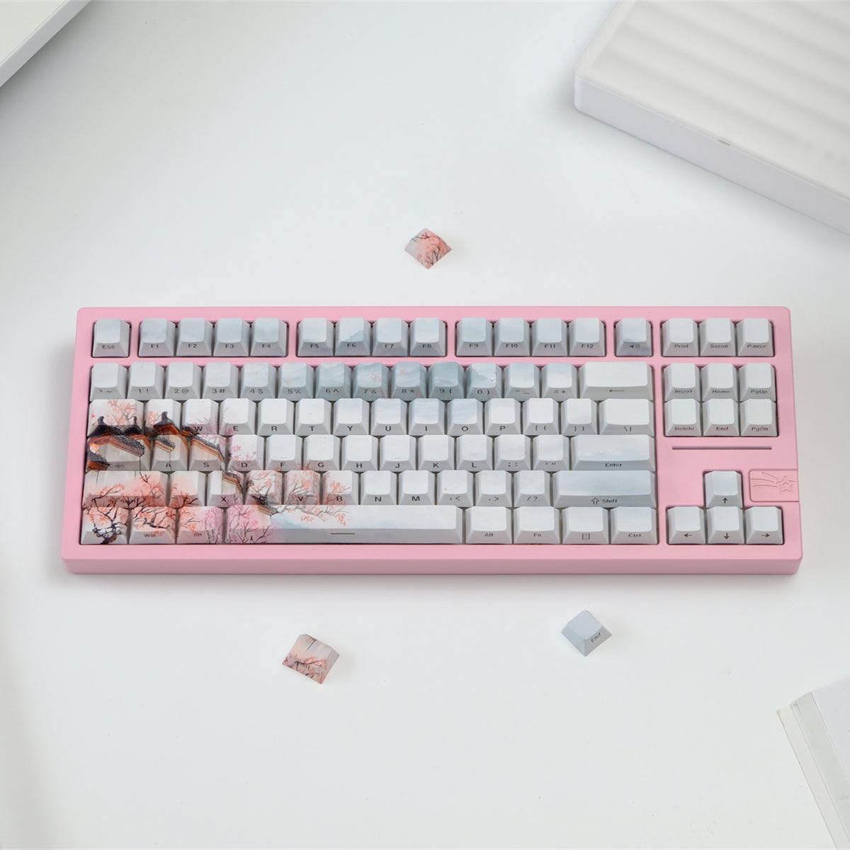 AiFei Red Apricot PBT Cherry Keycaps - AiFeiKeycap