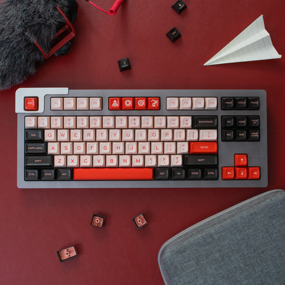 AiFei Keycap SA Gift Flamingo Salmon Bubble ABS Double Shot Set