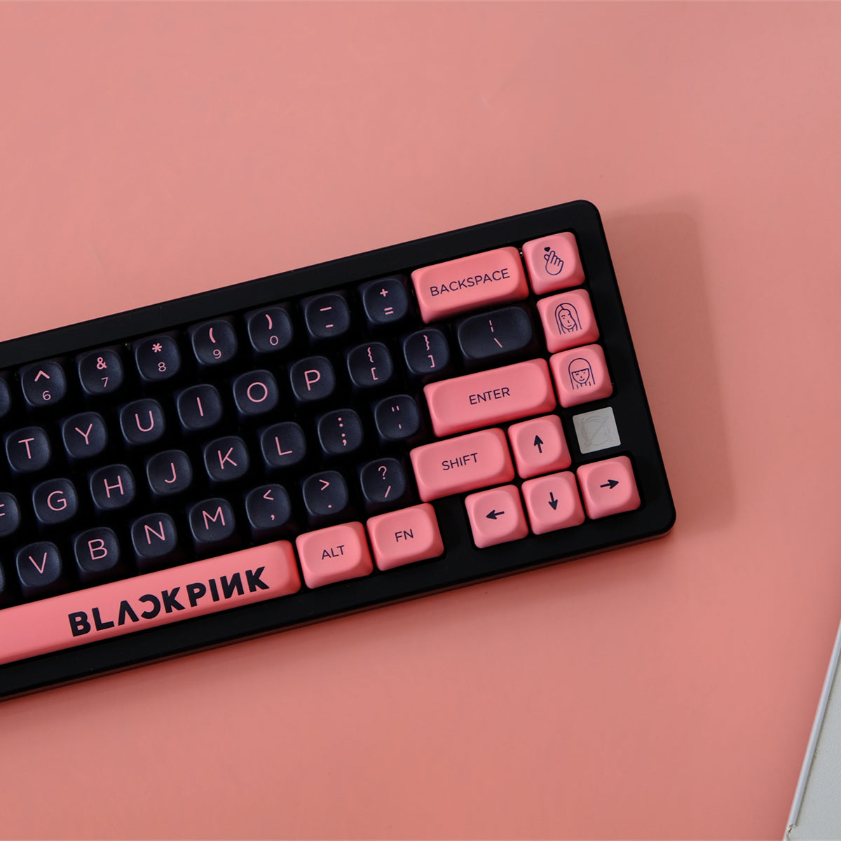 AiFei Black & Pink Keycaps - AiFeiKeycap