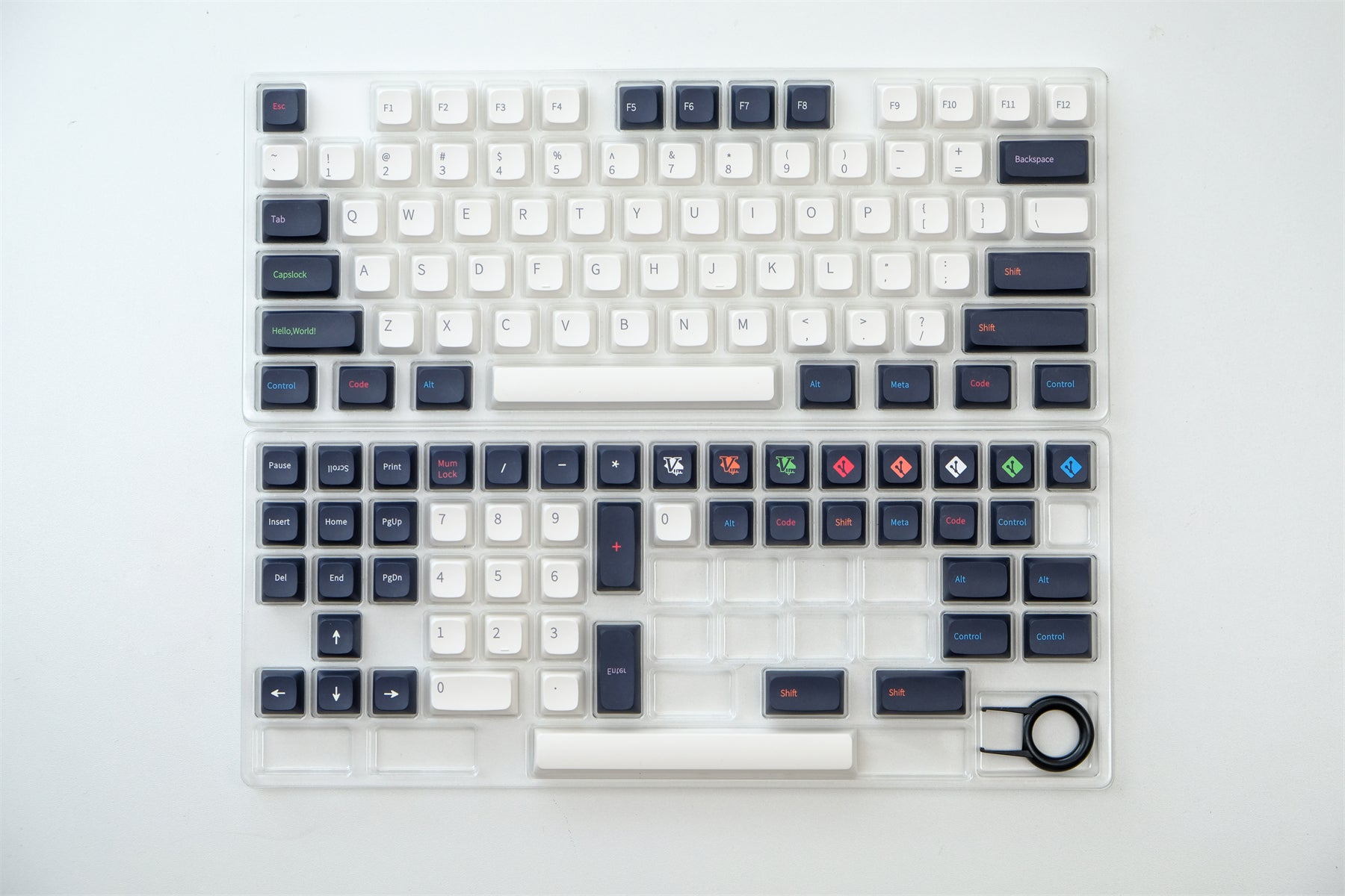 AiFei XDA Coder White Keycaps - AiFeiKeycap