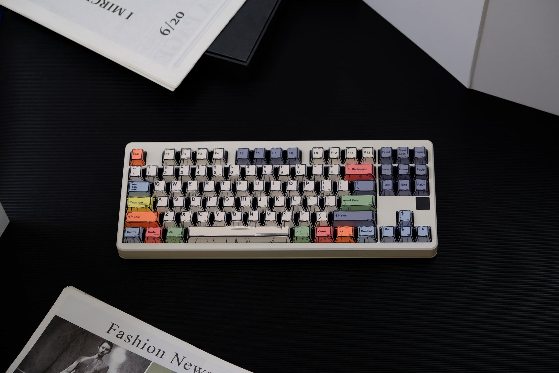 AiFei Canvas Comic PBT Cherry Keycaps - AiFeiKeycap