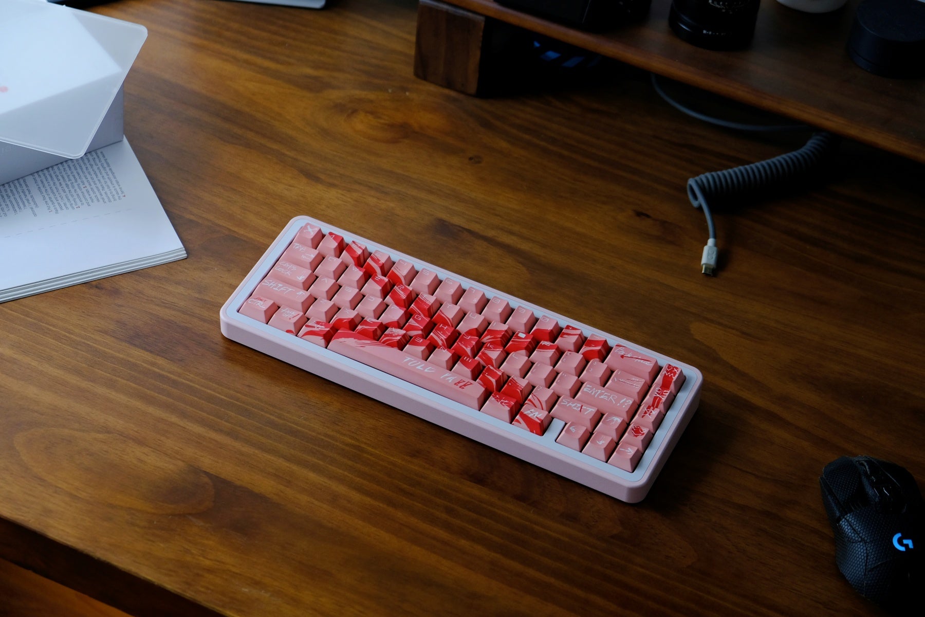 AiFei Invalid Oppose Pink PBT Cherry Keycaps - AiFeiKeycap