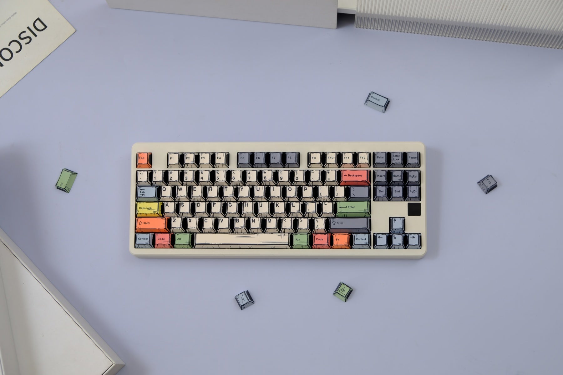 AiFei Canvas Comic PBT Cherry Keycaps - AiFeiKeycap