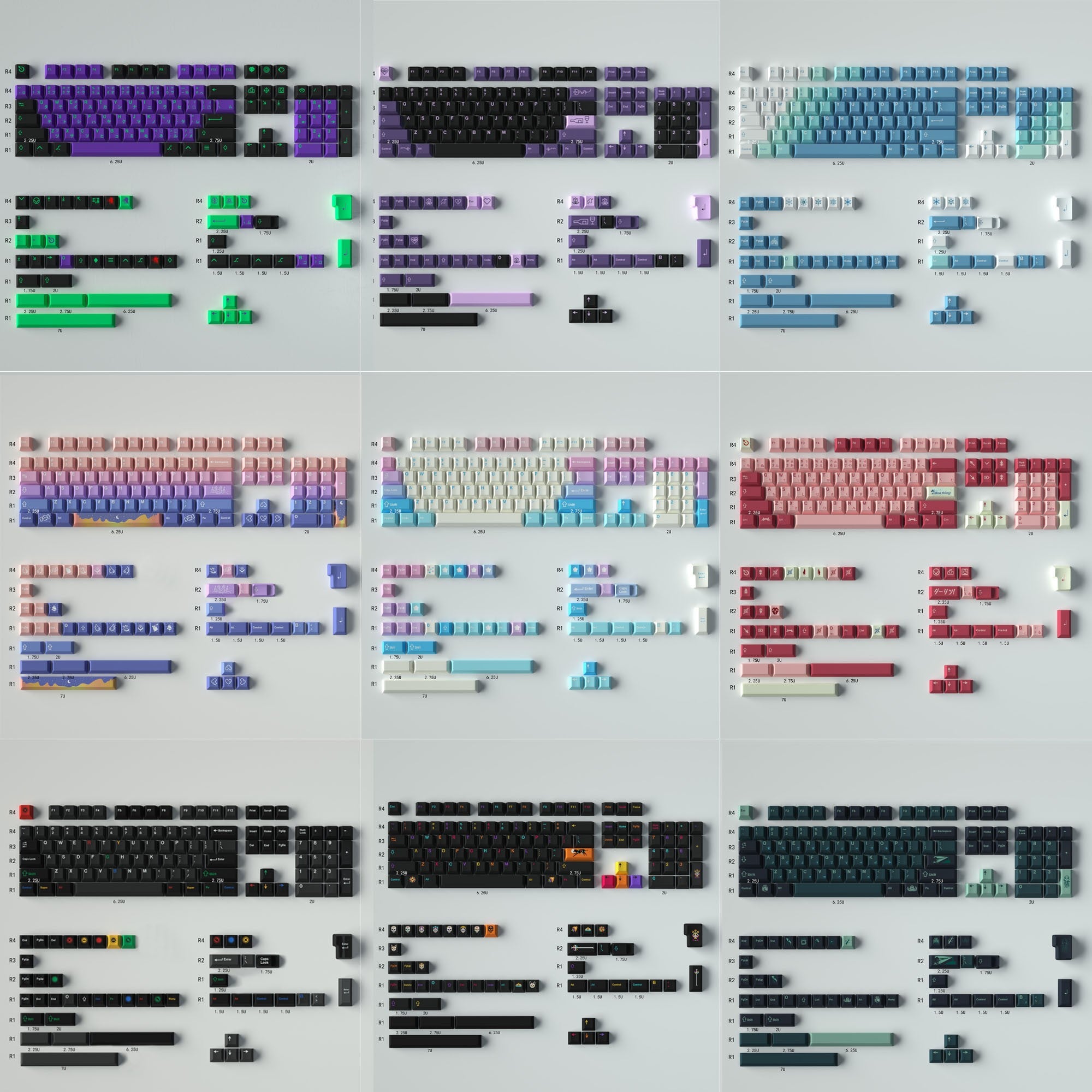 Aifei Keycap GMK Series 152-Key PBT Dye-Sub Cherry Profile Set
