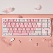 Aifei Keycap Crystal Jelly White & Pink ABS Double Shot OEM