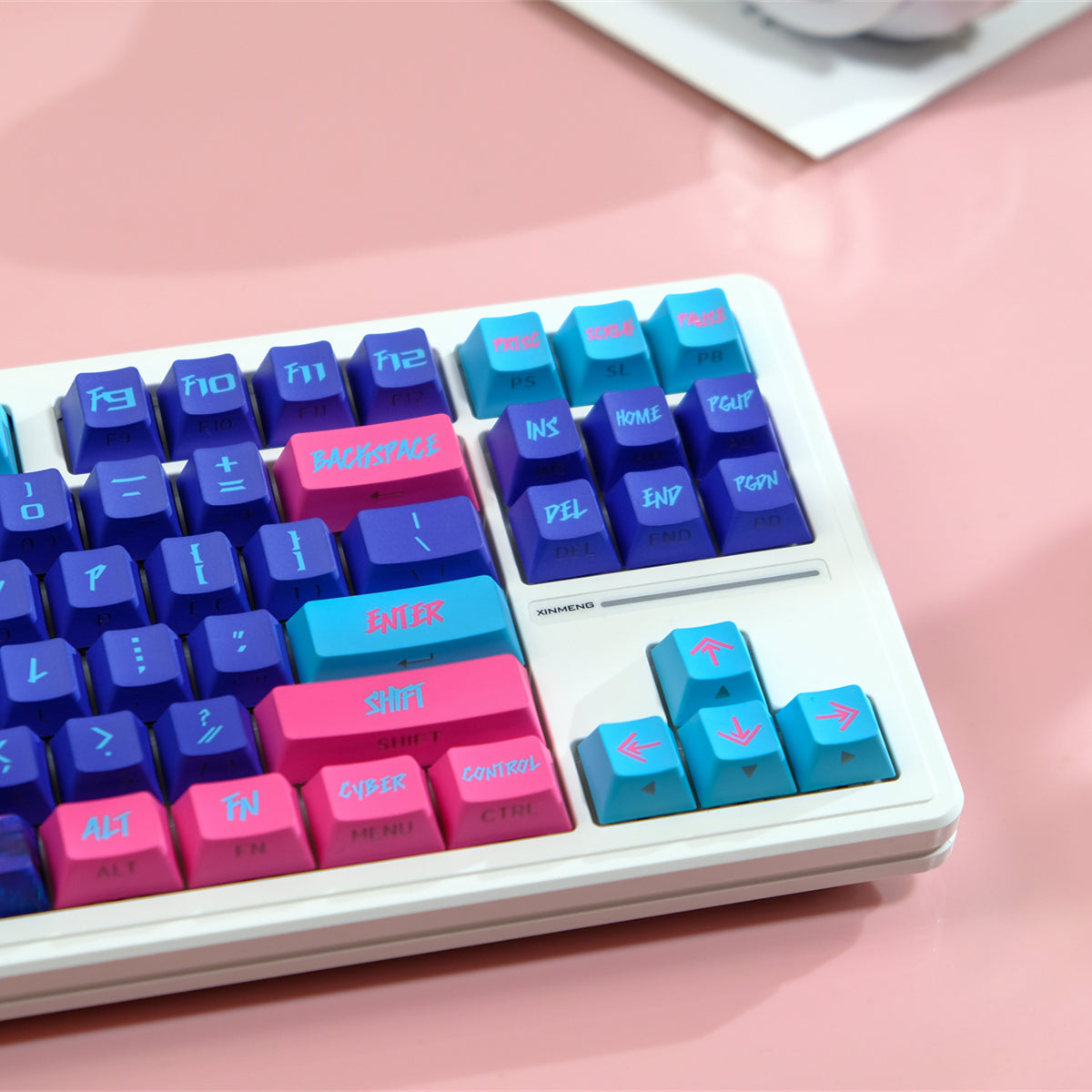 AiFei Pink Translucent 2077 PBT Cherry Keycaps - AiFeiKeycap