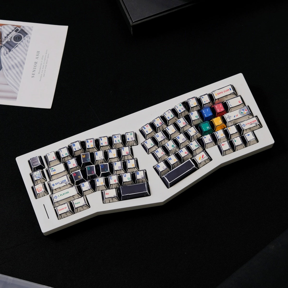 AiFei Comic SFC White PBT Cherry Keycaps - AiFeiKeycap