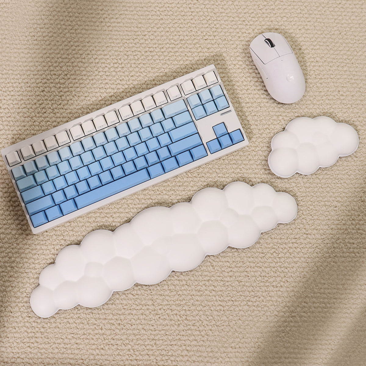 AiFei Cloud Gradient Memory Foam Wrist Rest for Mechanical Keyboards