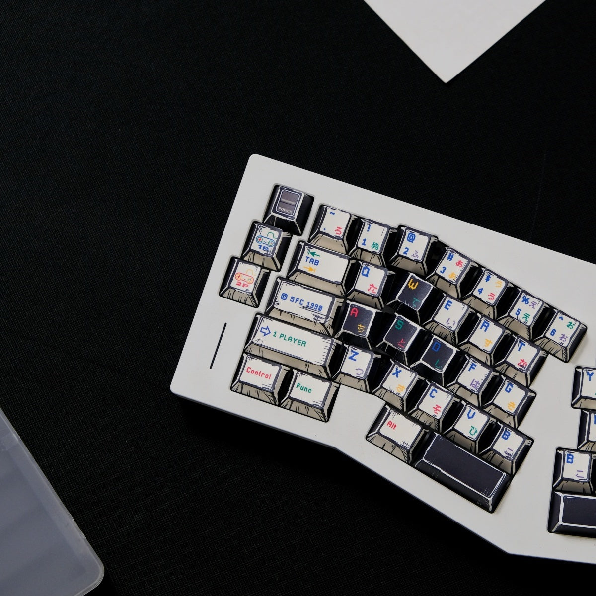 AiFei Comic SFC White PBT Cherry Keycaps - AiFeiKeycap