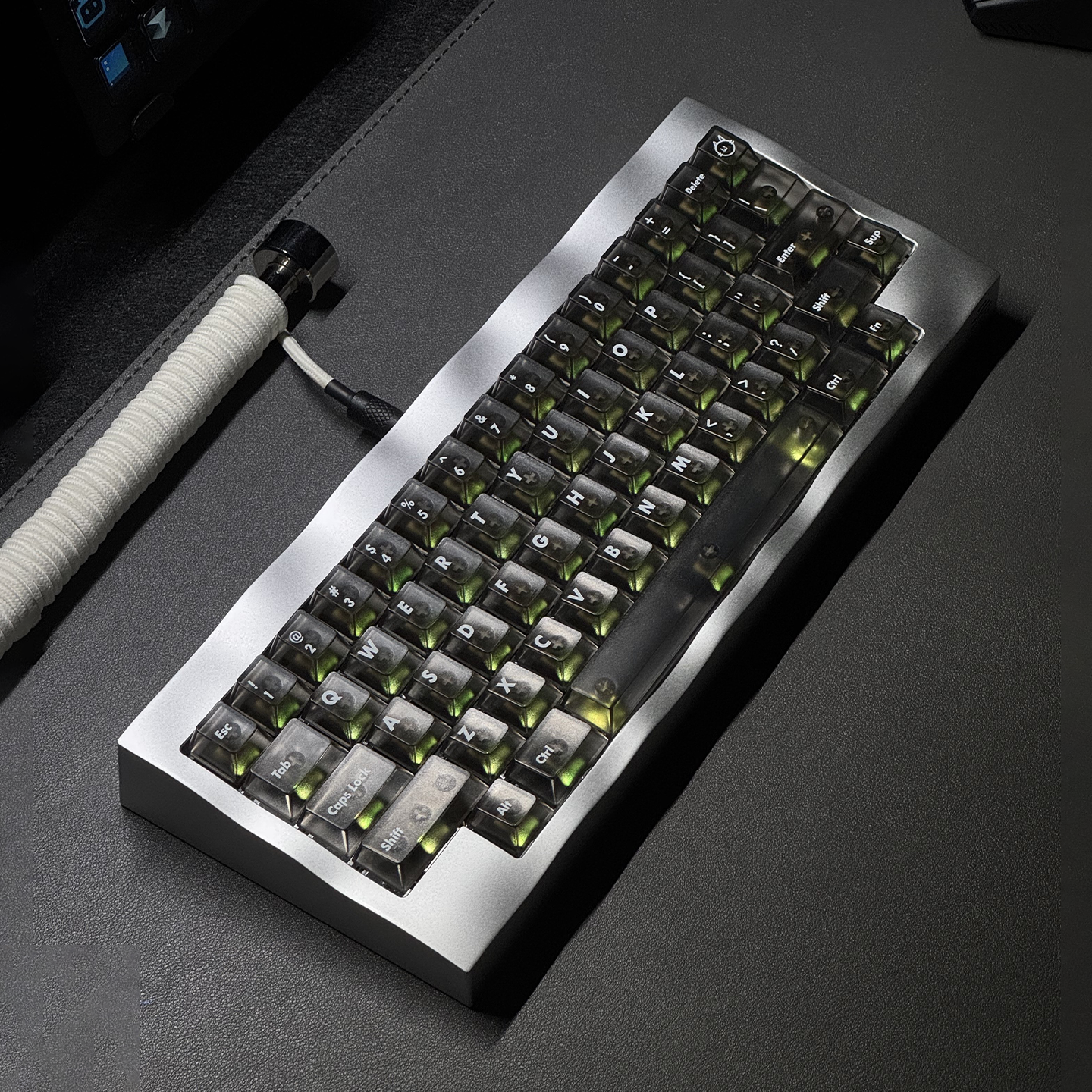 Aifei Keycap 5-Side Matte Transparent PC Keycaps Cherry Height
