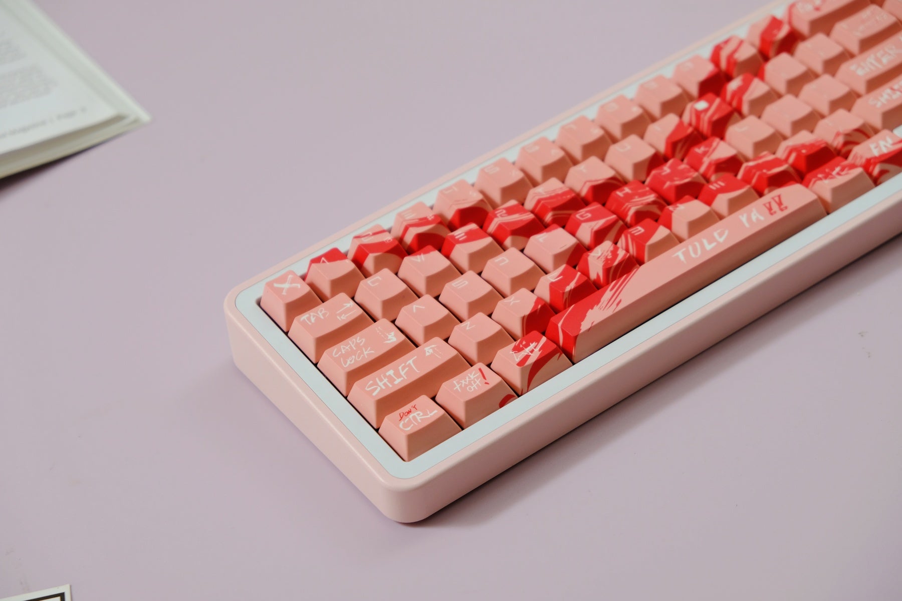 AiFei Invalid Oppose Pink PBT Cherry Keycaps - AiFeiKeycap