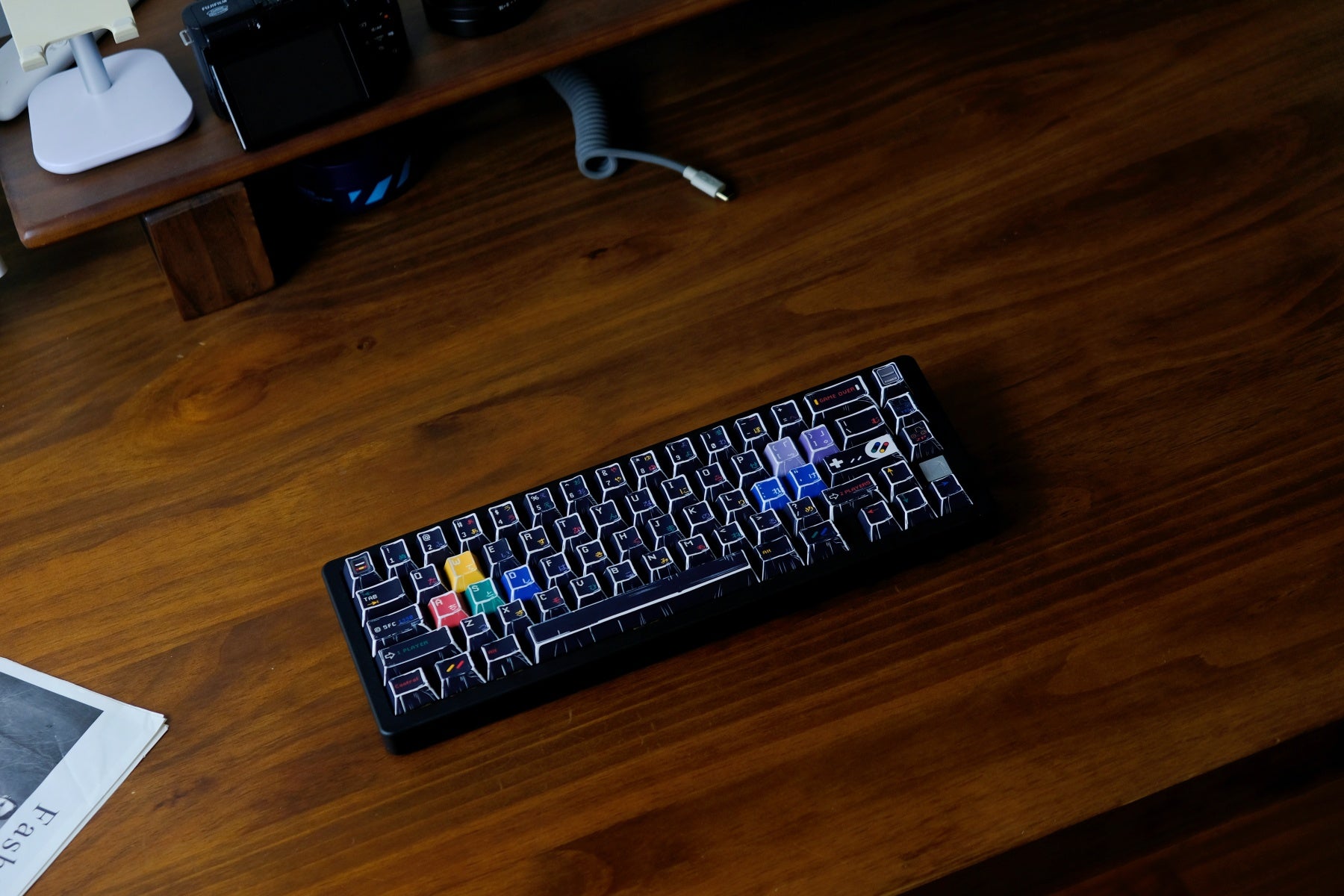 AiFei Comic SFC Black PBT Cherry Keycaps - AiFeiKeycap