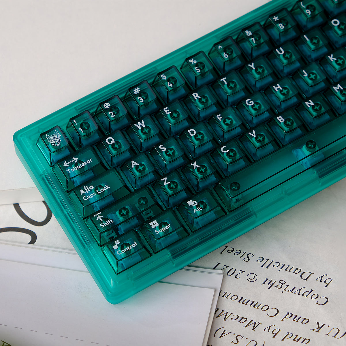 Aifei Keycap Glacier Green/Red/White/Blue Transparent 115-Key PC