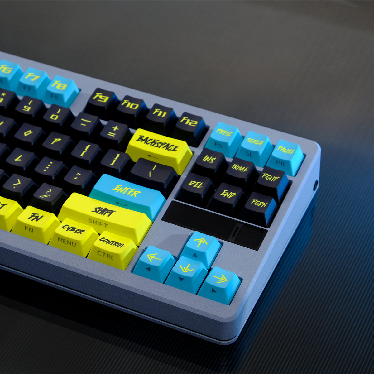 AiFei Black Translucent 2077 PBT Cherry Keycaps - AiFeiKeycap