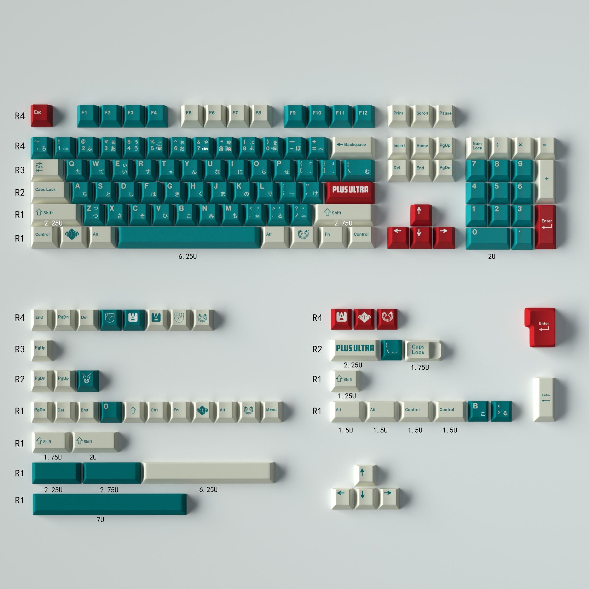 Aifei Keycap GMK Series 152-Key PBT Dye-Sub Cherry Profile Set