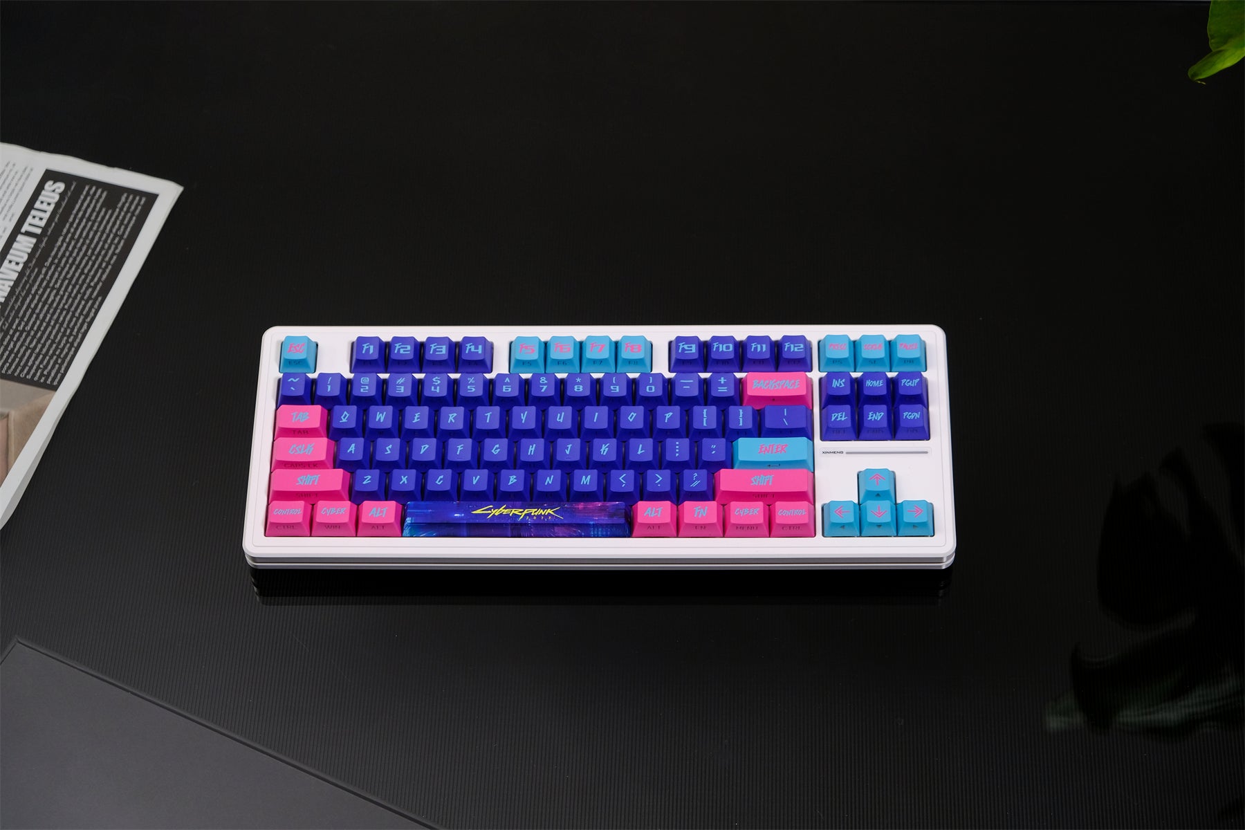 AiFei Pink Translucent 2077 PBT Cherry Keycaps - AiFeiKeycap