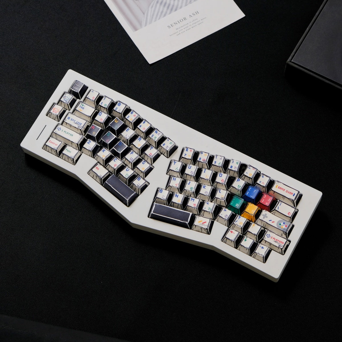 AiFei Comic SFC White PBT Cherry Keycaps - AiFeiKeycap
