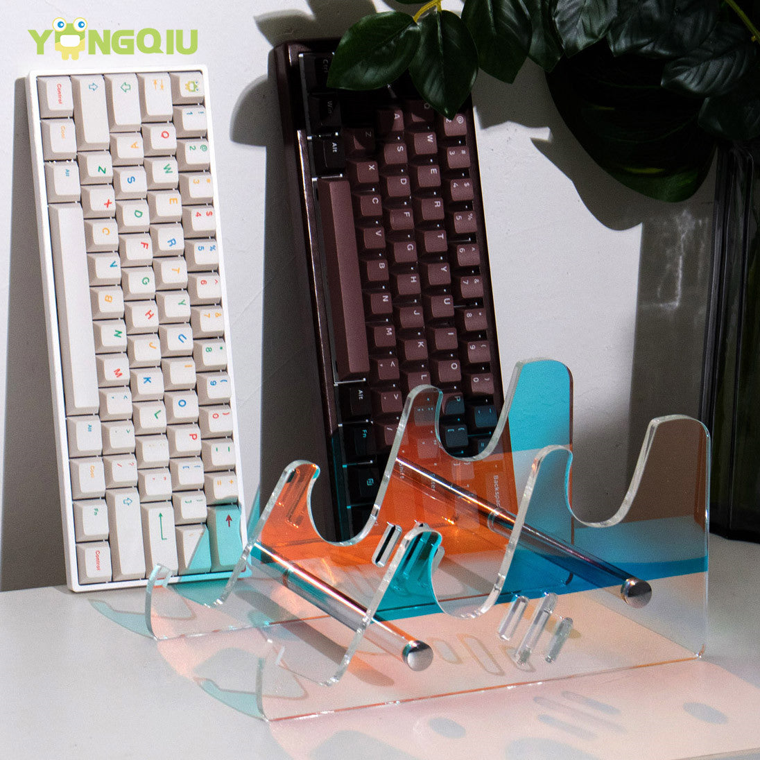 AiFei Mechanical Keyboard Display Stand Acrylic 2/3-Layer Transparent RGB