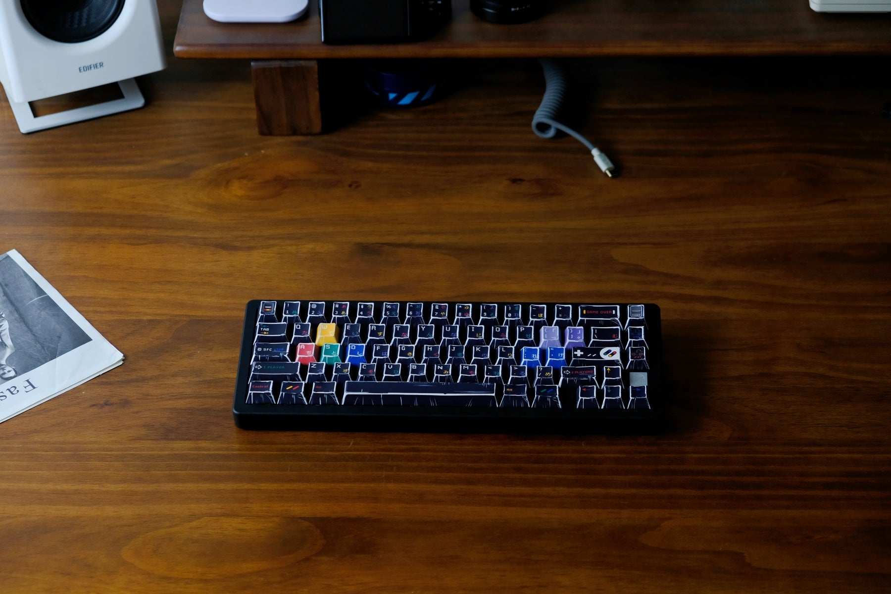 AiFei Comic SFC Black PBT Cherry Keycaps - AiFeiKeycap