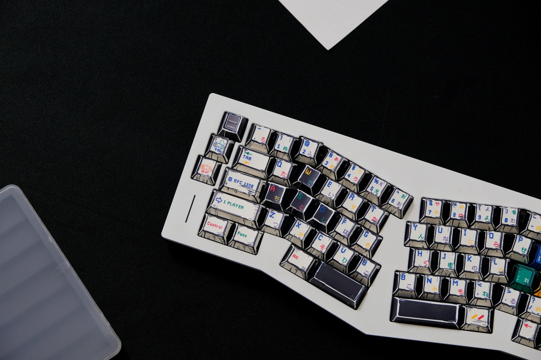 AiFei Comic SFC White PBT Cherry Keycaps - AiFeiKeycap