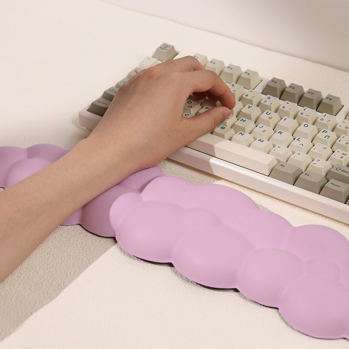 AiFei Cloud Gradient Memory Foam Wrist Rest for Mechanical Keyboards