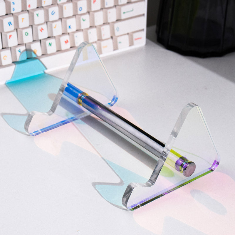 AiFei Single-Layer Acrylic Mechanical Keyboard Display Stand Transparent RGB