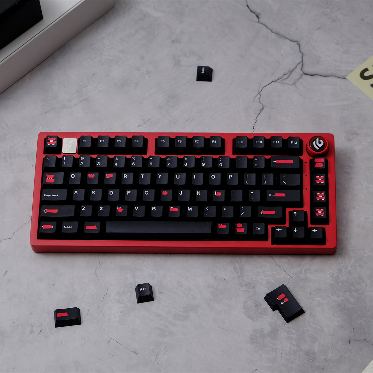 AiFei Correction Red PBT Cherry Keycaps - AiFeiKeycap
