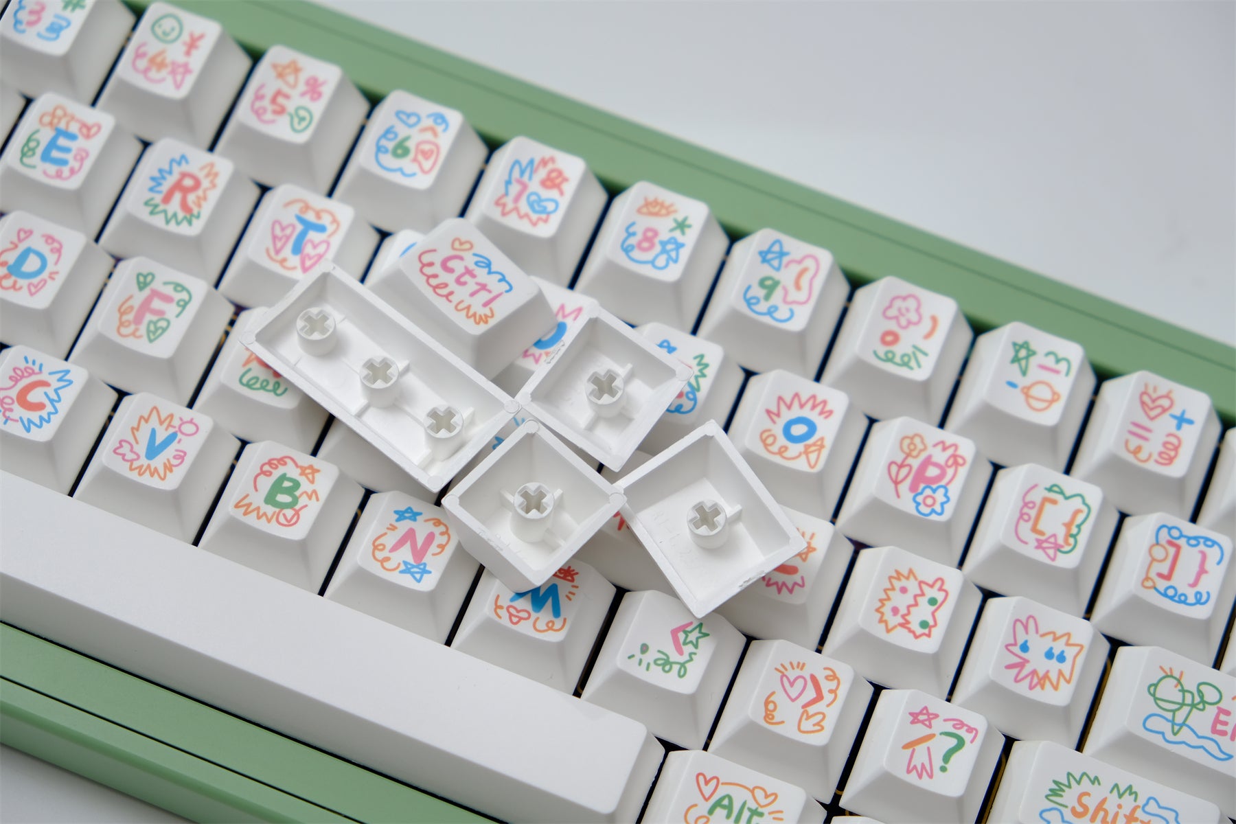 AiFei Graffiti PBT Cherry Keycaps - AiFeiKeycap