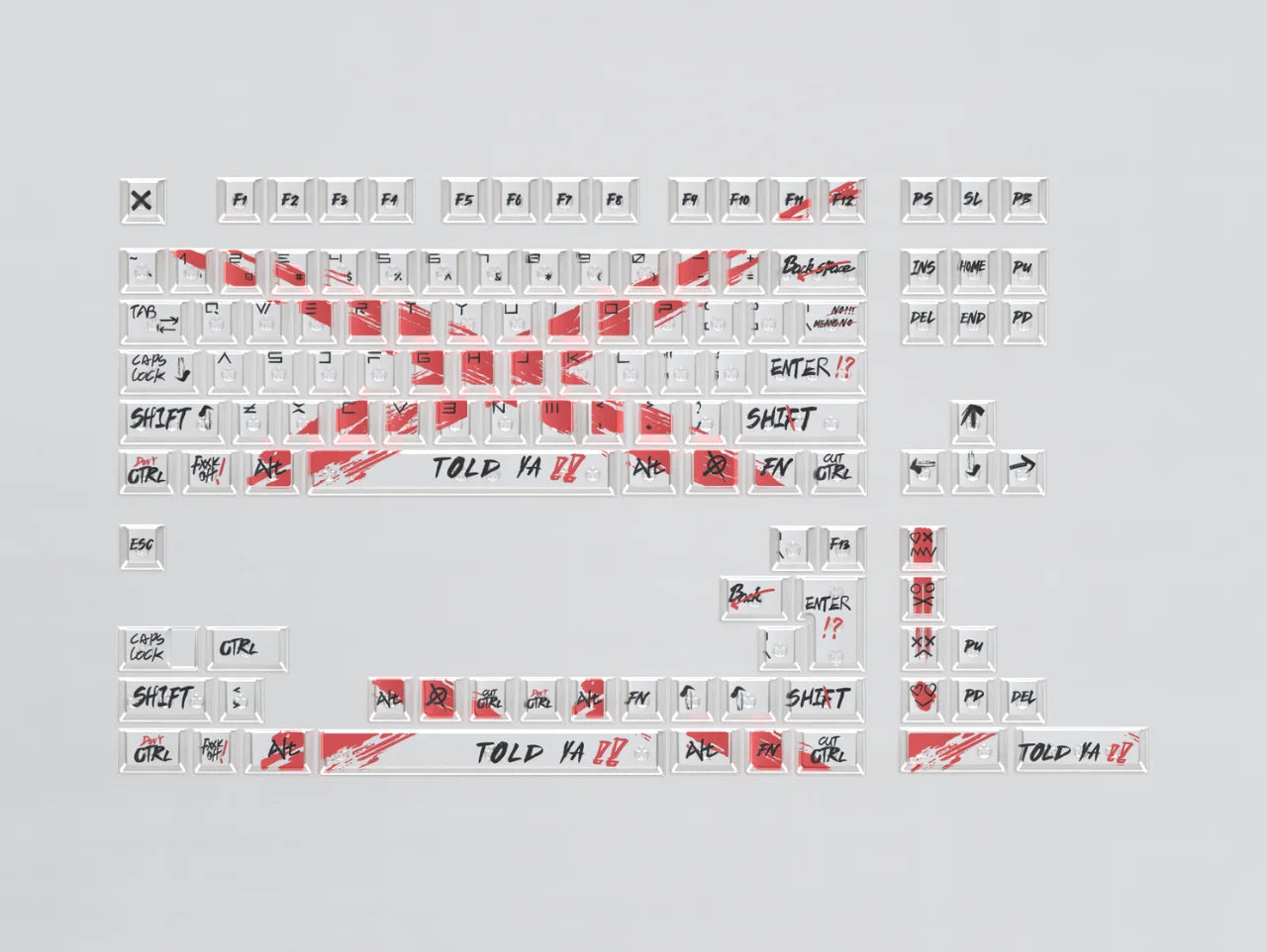 AiFei Oppose Invalid Clear Keycaps